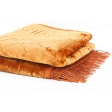 İkranur Soft Yumuşak Kadife Peluş Seccade Koyu Kahve 70 x 110 cm - 750 gr