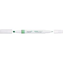 Kokuyo Mark+ Çift Taraflı ( Fosforlu ve Fineliner) Kalem Light Green