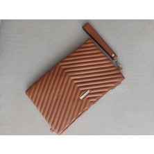 J.Pars Çizgili Pörtföy & Clutch Çanta