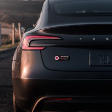 Tesla Sentry Mode Siyah - 4X13 cm Mıknatıslı Evrensel Tak Çıkar Dekoratif Aksesuar