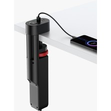 Filli Kutum Masa Prizi, USB C PD20 W, 3 Bölmeli Çoklu Priz, 3 Usb, Şalterli, Çalışma Masası, 2 M Kablolu, Masa Prizi, Sıkıştırılabilir, Ev, Ofis Için Yeni Tasarım  Priz