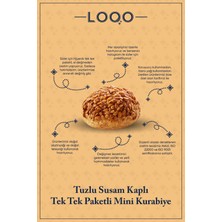 Loqo Tuzlu Susamlı Mini Kurabiye 1 kg (Tek Tek Paketli)