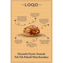 Loqo Dereotlu Peynirli Susam Kaplı Mini Kurabiye 1 kg (Tek Tek Paketli)