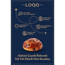 Loqo Akdeniz Çeşnili Çörekotu Kaplı Mini Kurabiye 1 kg (Tek Tek Paketli)