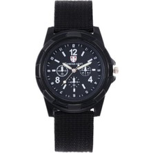 Waige Gemius Army Erkek Sport Ayarlanabilir Kayış Kuvars Kol Saati Black (Yurt Dışından)