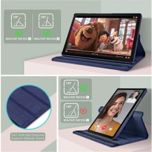 Cover Center  Samsung Galaxy Tab A9 Plus 11 Inç Tablet Uyumlu Kapaklı Kılıf Tam Koruyucu Zırh 360 Derece Dönerli