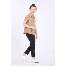 Mornio Erkek Çocuk Gömlek-T-Shirt ve Pantolon 3 Lü Takım VF24KMR5101314