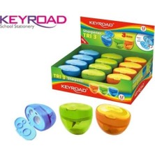 Keyroad 3 Delikli Kalemtıraş 12'li Kutu