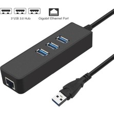 Maxgo 3005 USB 3.0 Ethernet Dönüştürücü Çoklayıcı 3 Port Usb Hub