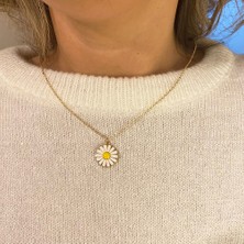 Regalo Kişiye Özel Papatya Kupa, Papatya Kolye Bubblle Mum Hediye Seti