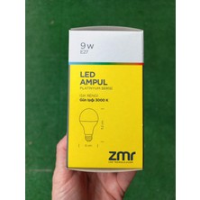 Zmr 9W LED Ampul 3000K Günışığı 10 Adet