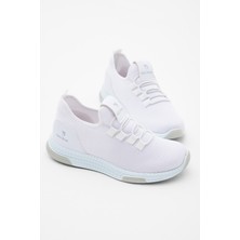 Tonny Black Çocuk  Beyaz Rahat Kalıp Lastik Bağcıklı Spor Ayakkabı