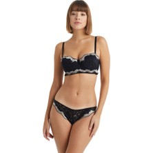 Blackspade Kadın Siyah Straplez Dantelli Sütyen 51007