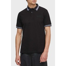 Versace Jeans Couture Pamuklu Regular Fit Polo Yaka T Shirt Erkek Polo Yaka T Shirt 76GAGT09 CJ01T 899