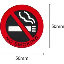 Esemiz 3'lü Sigara Içilmez- (No Smoking) Uyarı Silikon Sticker Etiket