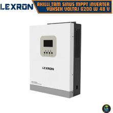 Lexron Akıllı Tam Sınus Mppt Yüksek Voltaj 6200 Watt 48 Volt Inverter - 6.2kw 48V - Paralellenebilir