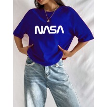 Medinenur  Nasa Baskılı Siyah Tshirt