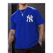 Medinenur Ny Baskılı Bisiklet Yaka  Tshirt