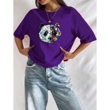 Medinenur  Panda Baskılı T-Shirt