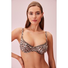 Suwen Aksesuarlı Balenli Bikini Üst