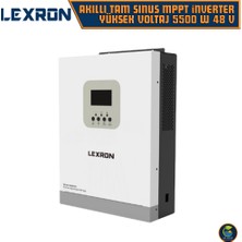 Lexron Akıllı Tam Sınus MPPT Yüksek Voltaj 6200 Watt 48 Volt İnverter - 6.2kw 48v - Paralellenebilir