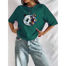 Medinenur  Panda Baskılı T-Shirt
