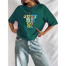 Medinenur  Just Be Cool Baskılı Tshirt