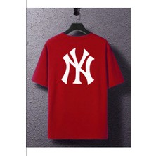 Medinenur Ny Baskılı Bisiklet Yaka  Tshirt