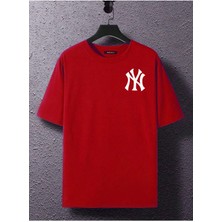 Medinenur Ny Baskılı Bisiklet Yaka  Tshirt