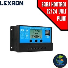 Lexron 20 Amper 12/24 Volt Pwm Şarj Kontrol Cihazı