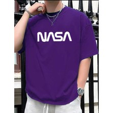 Medinenur  Nasa Baskılı Siyah Tshirt