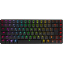 Rampage W-Granıte Siyah/gri Low Profile Blue Swıtch Q Rgb 2,4 Ghz+ Bt Mekanik Gaming Oyuncu Klavye