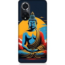 Teknomeg Huawei Nova  9 Uyumlu Soft Renklerle Budha Desenli Silikon Kılıf