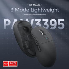 Attack Shark X3 Superlıght Kablosuz Oyuncu Mouse PAW3395 (Grıp Tape Hediyeli)