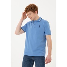 U.S. Polo Assn. Erkek Saks Basic Tişört 50284639-VR032