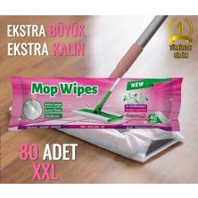 Mop Wipes Mop Uyumlu Çok Amaçlı Islak Temizlik Havlusu Beyaz Sabun Kokulu (2X40=80 Adet 22*36CM)