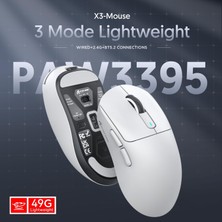 Attack Shark X3 Superlıght Kablosuz Oyuncu Mouse PAW3395 (Grıp Tape Hediyeli)