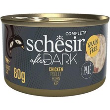 Schesir After Dark Pate Tavuk Etli Tahılsız Yetişkin Kedi Konservesi 12 Adet 80 gr