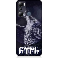 Teknomeg Infinix Hot 20I Uyumlu Boz Kurt ve Türk Desenli Silikon Kılıf