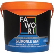 Fawori Silikonlu Mat Iç Cephe Boyası 2,5 Lt Fildişi