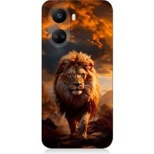 Teknomeg Huawei Nova  10 Se Uyumlu Yırtıcı Aslan Kral Desenli Silikon Kılıf