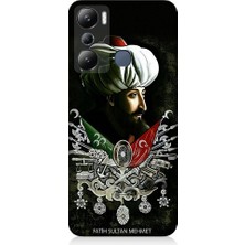 Teknomeg Infinix Hot 20I Uyumlu Fatih Sultan Mehmet Han Desenli Silikon Kılıf