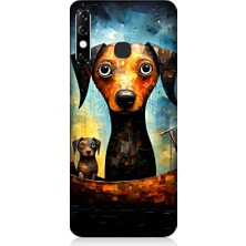 Teknomeg Infinix Hot 8 Köpek ve Sandal Desenli Silikon Kılıf