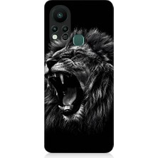 Teknomeg Infinix Hot 11S Uyumlu Saldırgan Aslan Desenli Silikon Kılıf