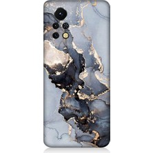 Teknomeg Infinix Note 11S Uyumlu Mermer ve Altın Desenli Silikon Kılıf