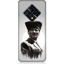 Teknomeg Infinix Zero 8 Uyumlu Mustafa Kemal Atatürk Desenli Silikon Kılıf