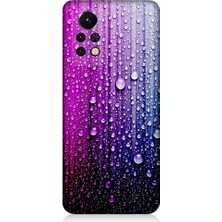 Teknomeg Infinix Note 11S Uyumlu Renki Damlalar Desenli Silikon Kılıf