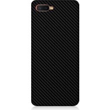 Teknomeg Oppo Rx 17 Neo Uyumlu Siyah Karbon Motif Desenli Silikon Kılıf