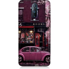 Teknomeg Oppo Rx 17 Pro Uyumlu Kitapçı ve Pembe Volkswagen Desenli Silikon Kılıf