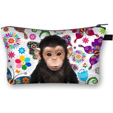 Qiuming Shop SHZBDONGWU017X Stili Sevimli Hayvan Fil Koala Kozmetik Çantası Zebra Kız Seyahat Kozmetik Çantası Kadın Ruj Tutucu Çanta Güzellik Makyaj Çantası Hediye (Yurt Dışından)